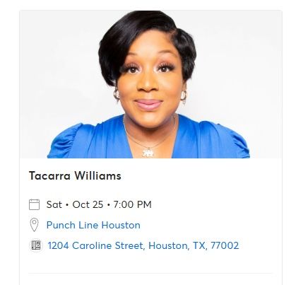 Taccara Williams Tickets