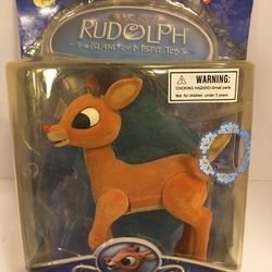 Vintage 2002 Memory Lane- Vintage Rudolph And the Island of misfit Toys Deluxe Figure with nose that lights up (see photo) in original box and packagi