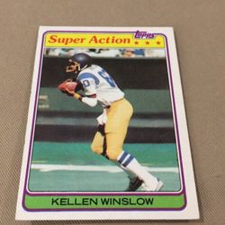 1981 Topps Kellen Winslow #524