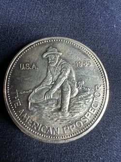 1985 Engelhard prospector Round 1 Oz Silver