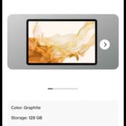 Samsung galaxy tab S8+5G tablet