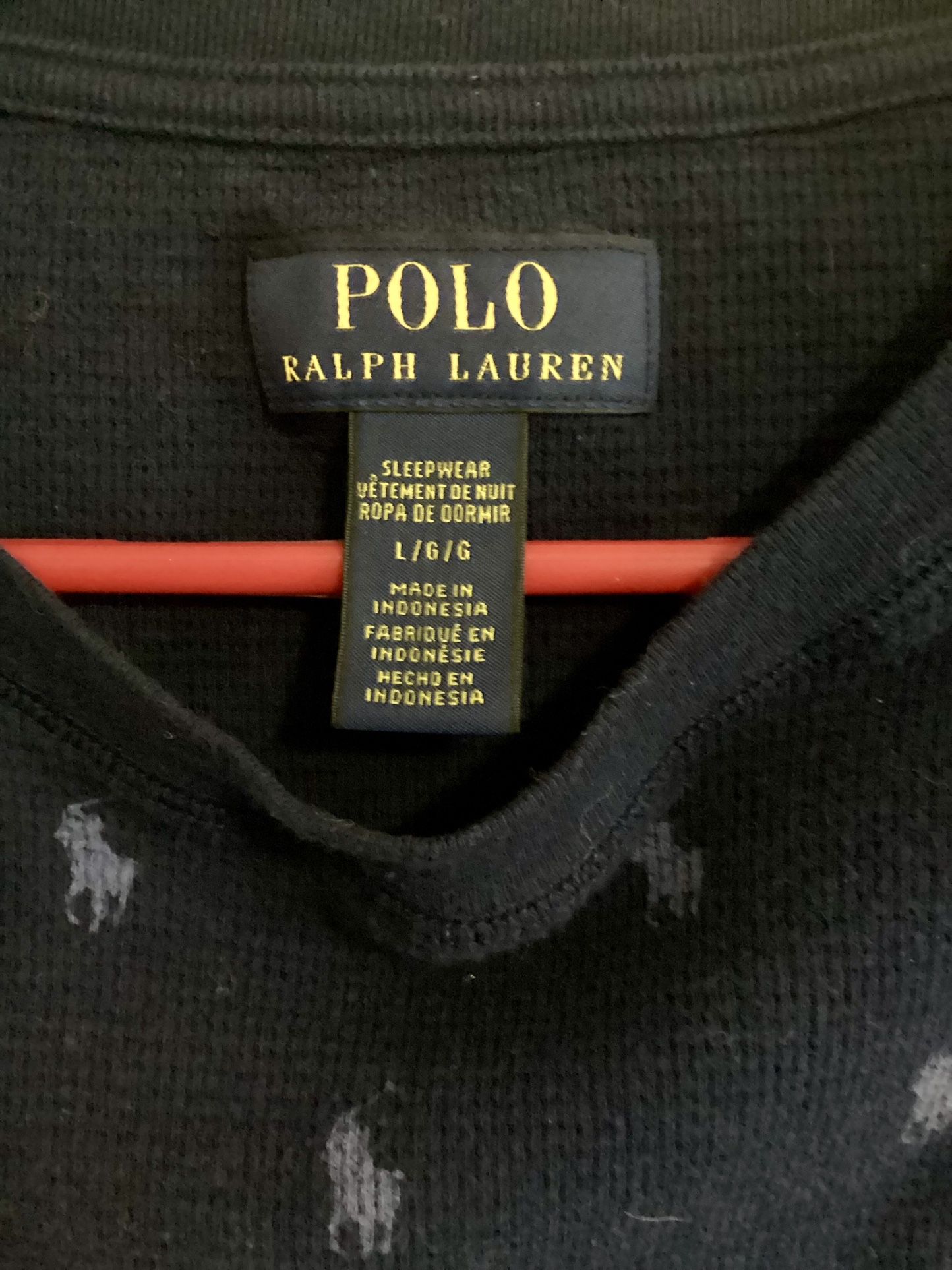 Polo Ralph Lauren Thermal Sleepware Blue Large