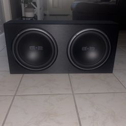 Subwoofers 1200W Peak Dual Loaded Ported. 