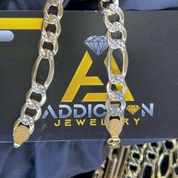 10kt Gold Diamond Cut Bracelet 0975 