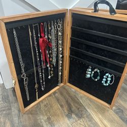 2 Large Wooden Jewelry Cases