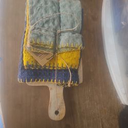 Cutting Board Hand Towel Combo
