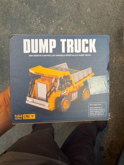 Mini RC Alloy Dump Truck 1:64 Scale