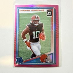 🏈 Quinshon Judkins Rated Rookie 🔥 Pink Parallel | Donruss Optic RC 
