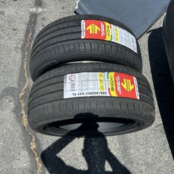 Two New Tires  MOMO TOP RUN 225/45zr17 Price Negotiable In Person 