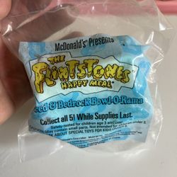 McDonald's Flintstones Barney & Fossil Fill-Up Happy Meal 1993 Collectible New