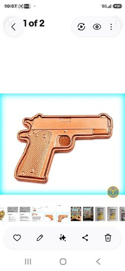5 grams.999 fine copper 911 handgun design  2nd amendment