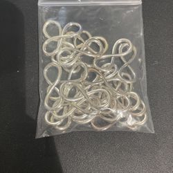 25 Silver Infinity Charms