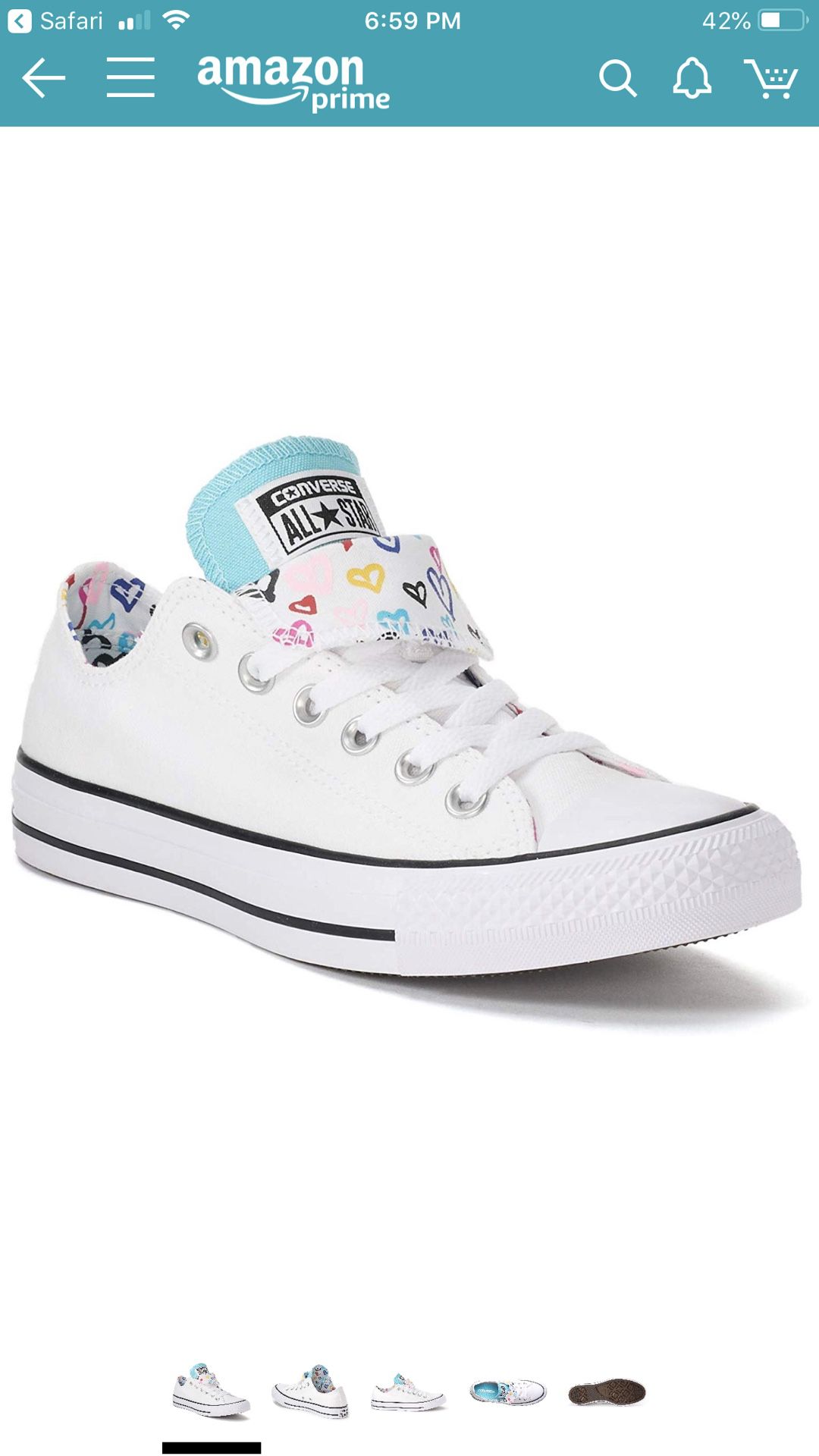 BRAND NEW- women’s double tongued Converse Sz 8