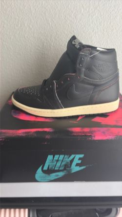 Brand New ! Nike Air Jordan 1 High Black /Muslin sz 9M 10.5W