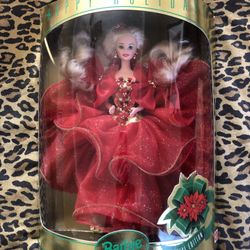 1993 Holiday Barbie Doll And Ornament 