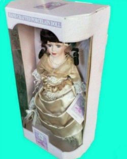 Gorgeous Handmade PORCELAIN DOLL 15" Inches Tall Beautiful NEW!