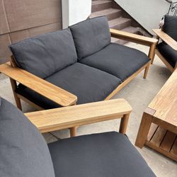 Design Within Reach Terassi Collection Outdoor Seating Set With sofa And 2 Chairs 
