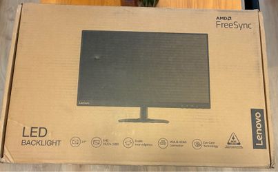 NIB Computer Monitor 27” Lenovo