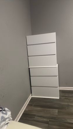 White Dresser Drawers Set