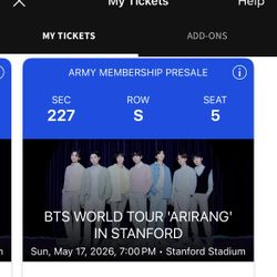 BTS TICKETS