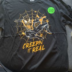Marvel glow in the dark Spiderman tshirt