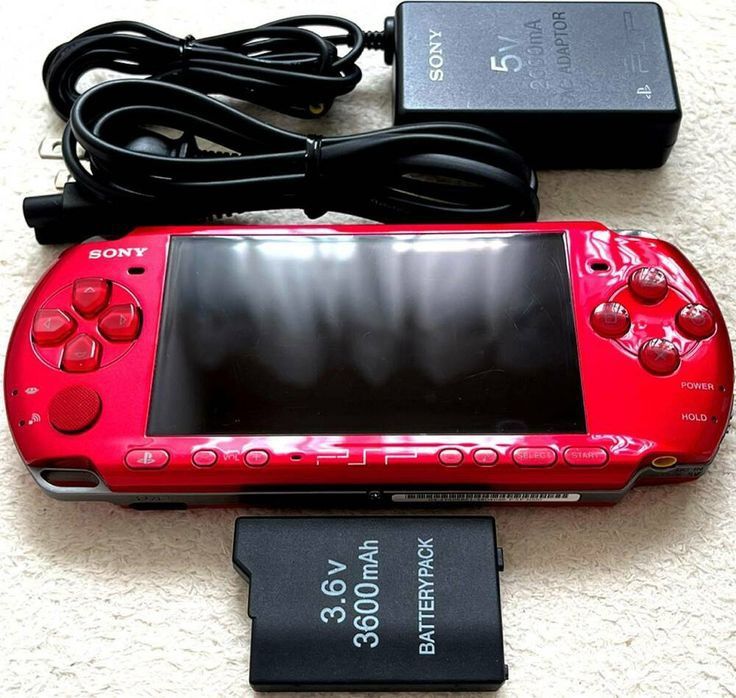 Psp Red And Silver 