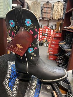 Botas vaqueras de piel para mujer