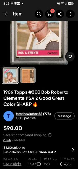 MLB  CLASSIC  VINTAGE   ROBERTO CLEMENTE