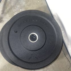 A Set Of 45lb Rubber Plates 