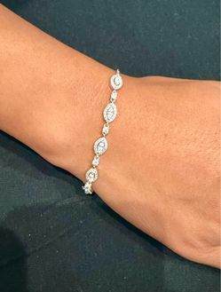 Silver Halo Link Bracelet