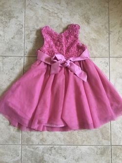 EUC flower pink dress size 2T