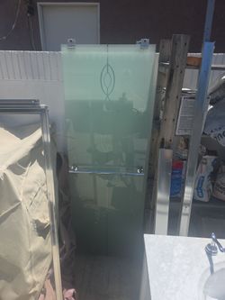 Shower glass door