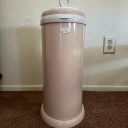 Ubbi Steel Pink Diaper Pale