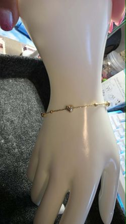 ✨ Beautiful 18 Karat Saudi Gold Bracelet sz 7✨
