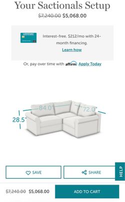 Sofa Lovesack Love seat