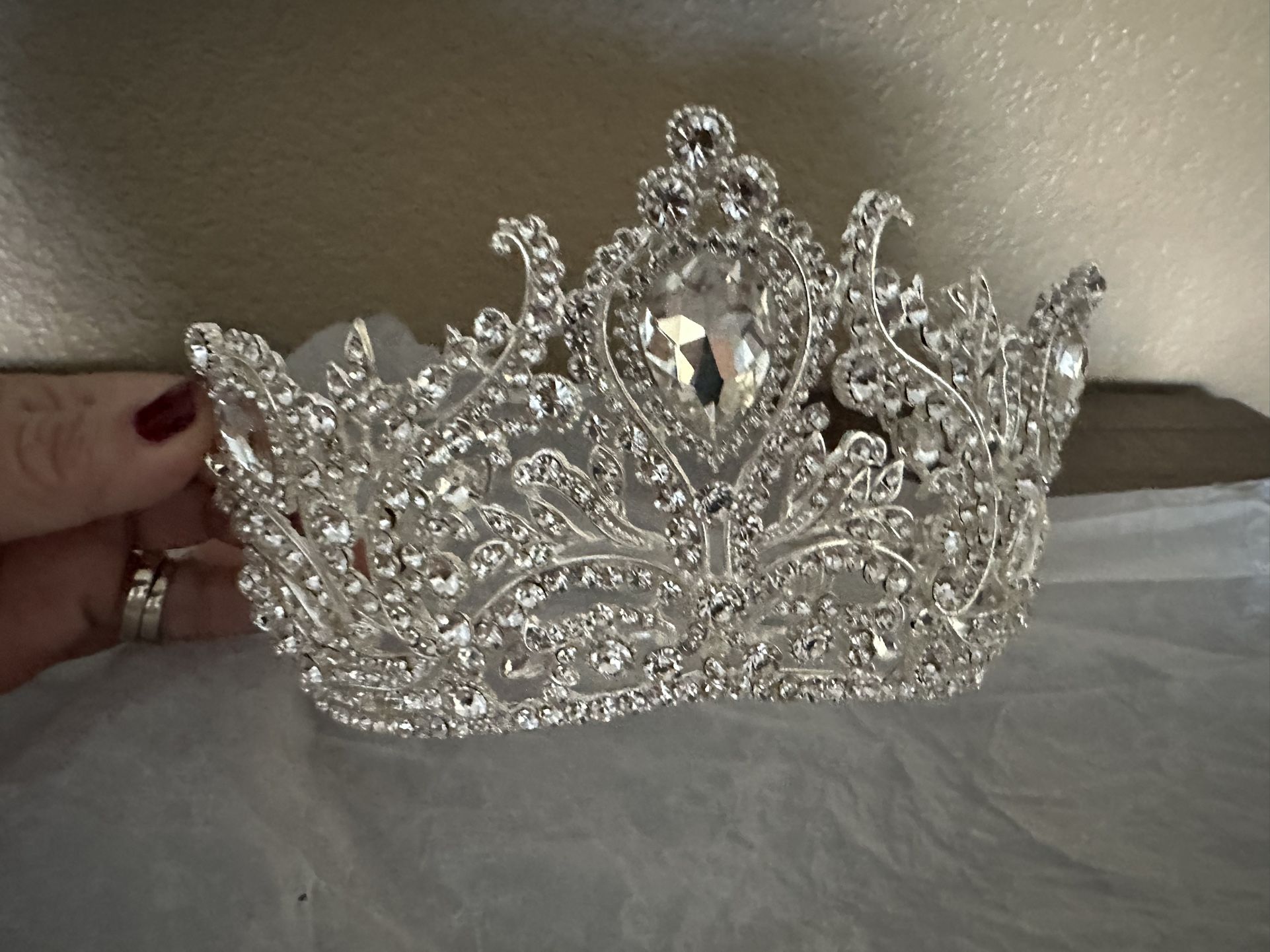Quinceañera Crown Silver