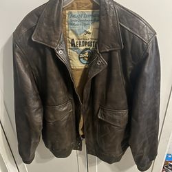 Men’s Aeropostle Genuine Leather Jacket XL