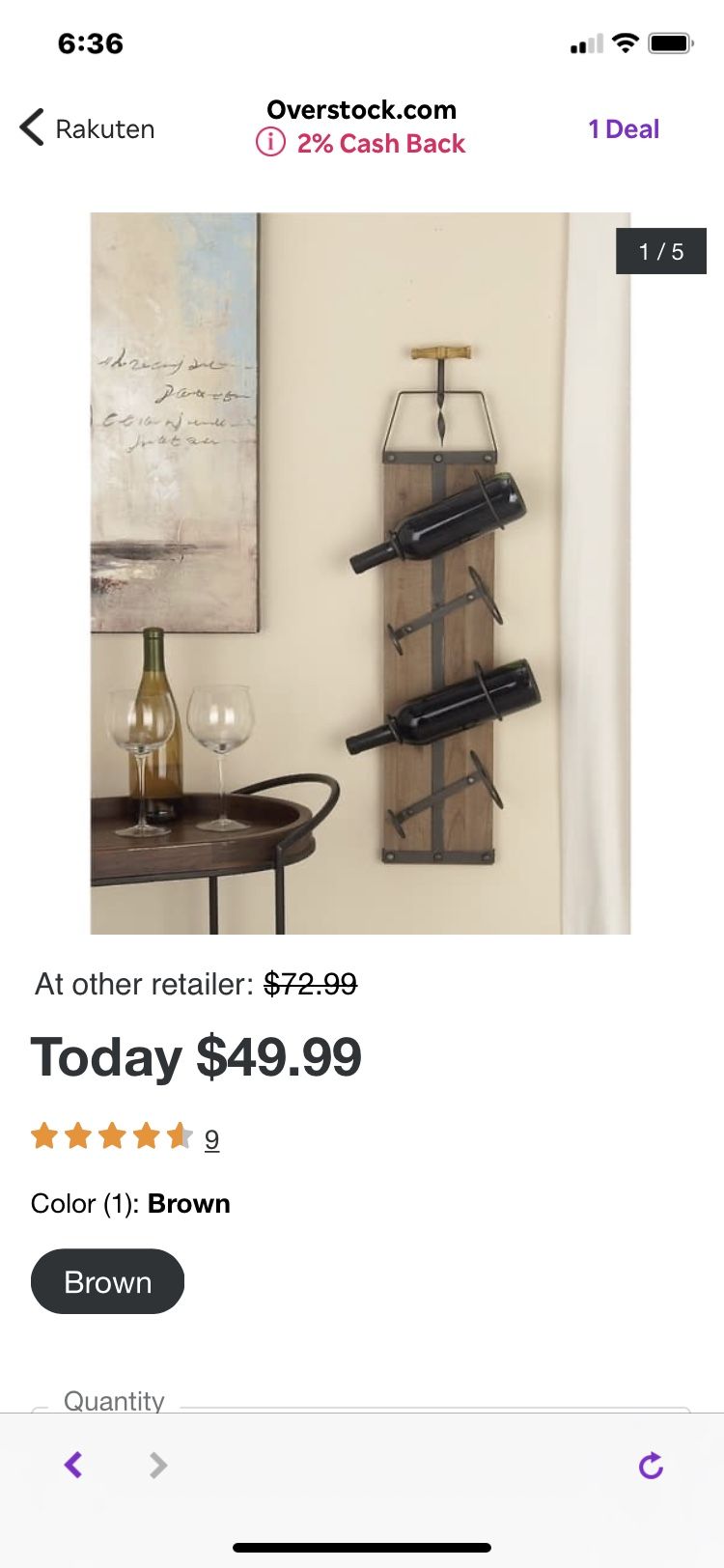 Wall Mounted Wine Racks