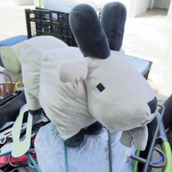 Discontinued RARE Minecraft Plush Goat 16" Mojang Microsoft Plush Pillow For Sale!