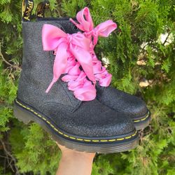 Black Glitter Dr Martens 