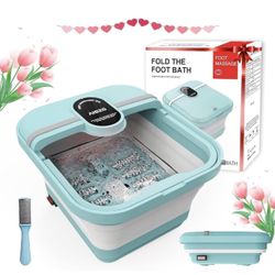 AISZG Foot Spa Massager with Heat - Foot Soaking Tub,Pedicure Foot Spa - Foot Bath Soak Tub for Stress Relief,Mothers Day Fathers Gifts,Gifts for Wome