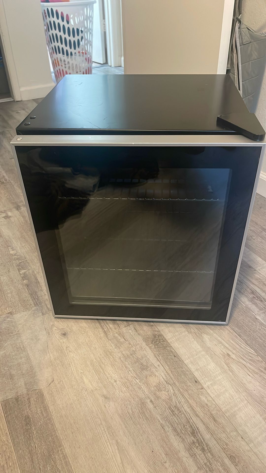 Glass Door Mini Fridge Like New