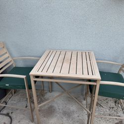 Outdoor Patio Bar Height Bistro Set 