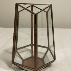 Anthropologie Glass Lantern 