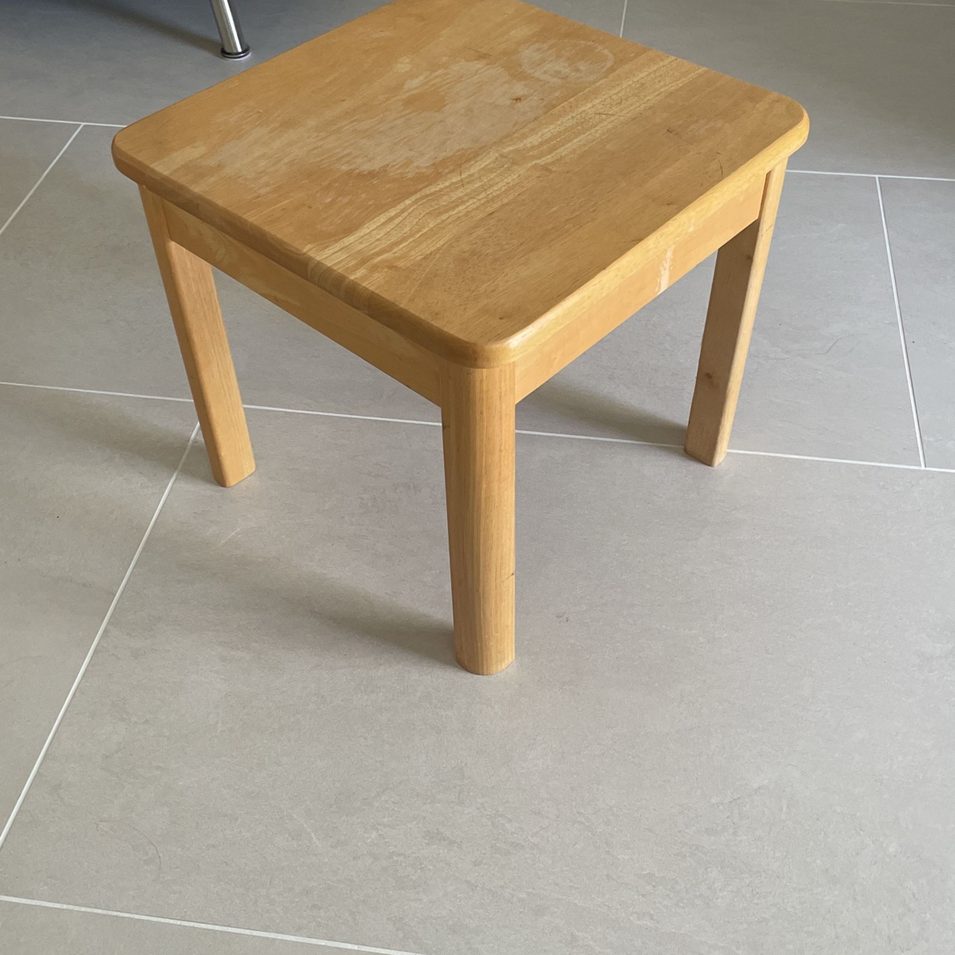 Wood End Table