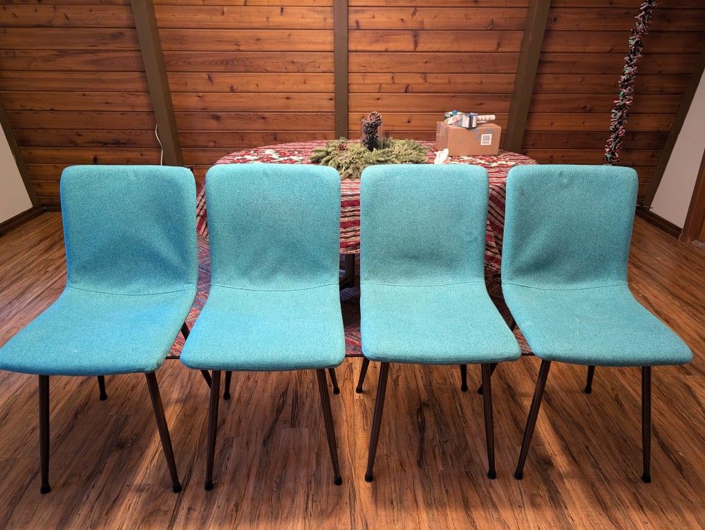 Teal chairs