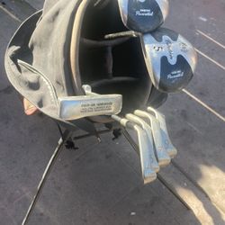 Ping Golfclubs, Drivers, Putter, and Bag 
