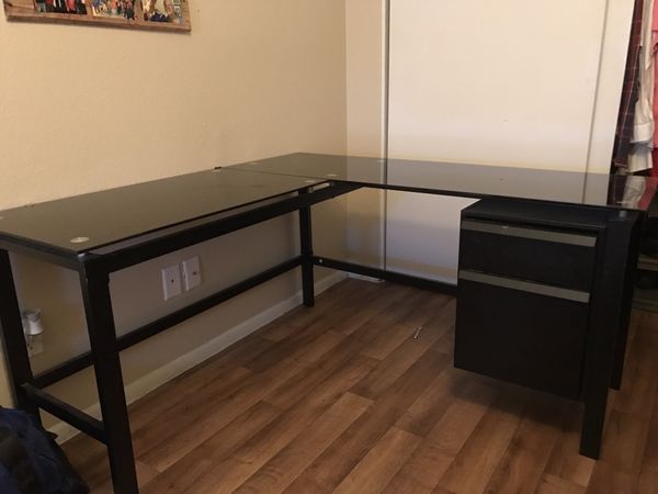 Realspace Lake Point L Desk Black For Sale In Tempe Az Offerup