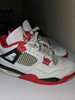 Air Jordan 4 Fire Red Sneakers 10.5