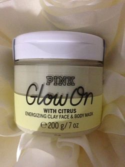 Victoria Secret/PINK- brand new "Glow On" with Citrus, face and body mask